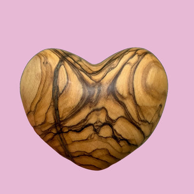 Olive Wood Heart