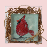 Acrylic Block Art Cardinals
