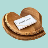 Wooden Heart PrayerBowl - Ephesians 3:14-21