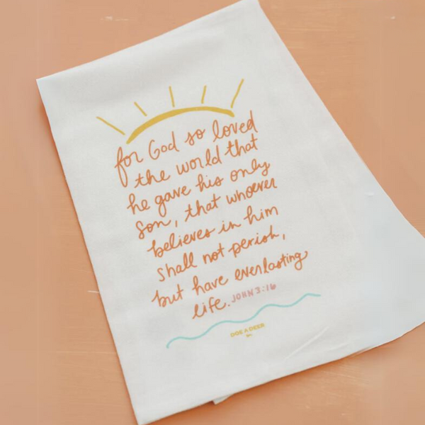 Scripture Tea Towel