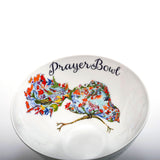 The Josephine PrayerBowl- Hand-Painted Porcelain Christian Gift- Psalm 91:4