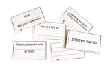 Alexis, J.Mills, Robbie, hope/thanks & prayers/blessing Prayer Cards