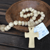 Blessing Beads with Cross and Tassel